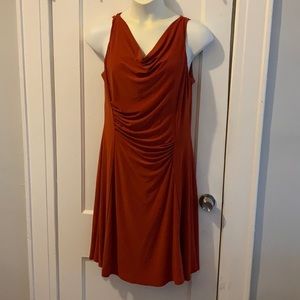 Burnt Orange Cocktail Dress